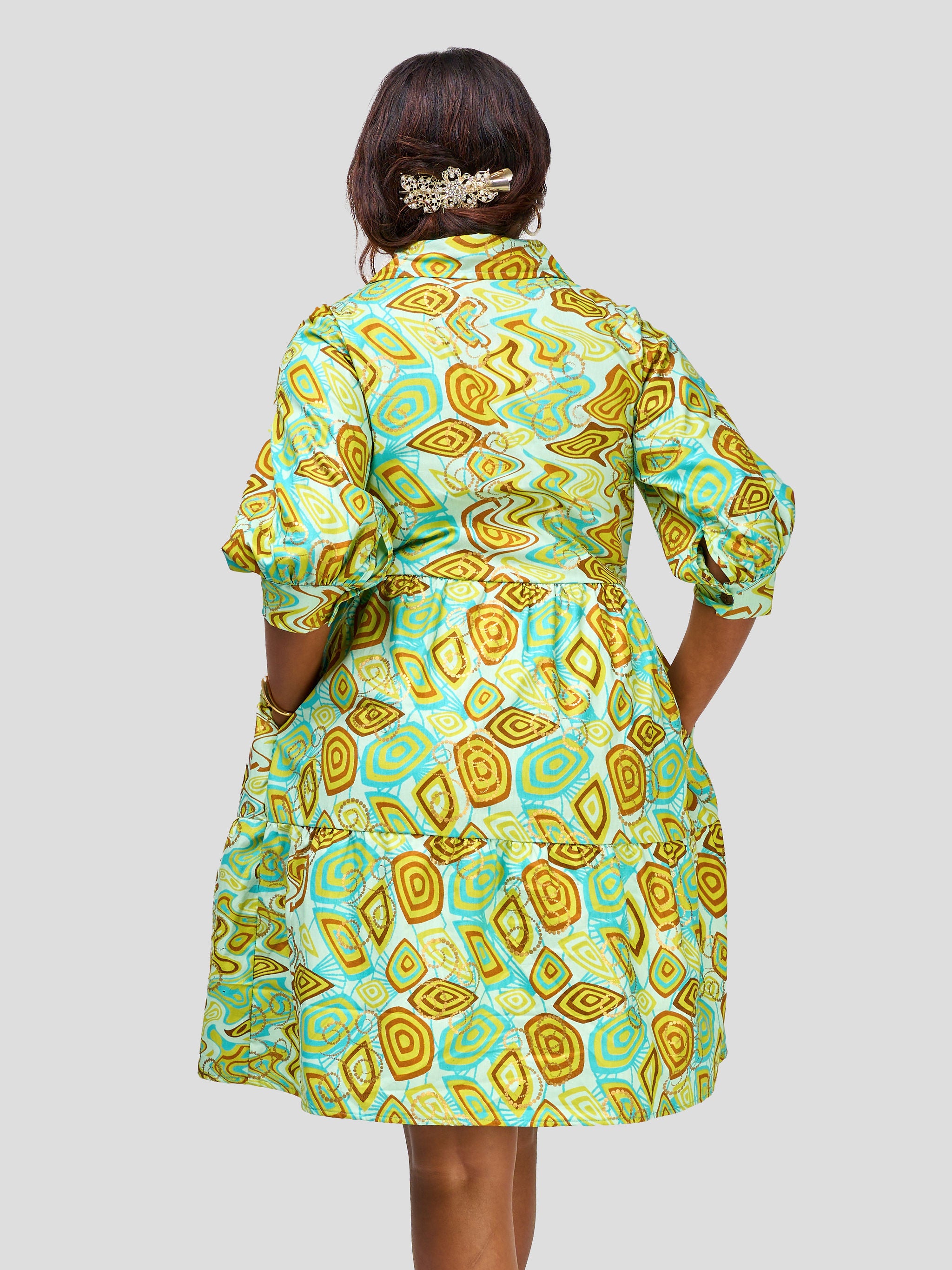 Vivo Safari Tiered Shirt Dress - Isiolo