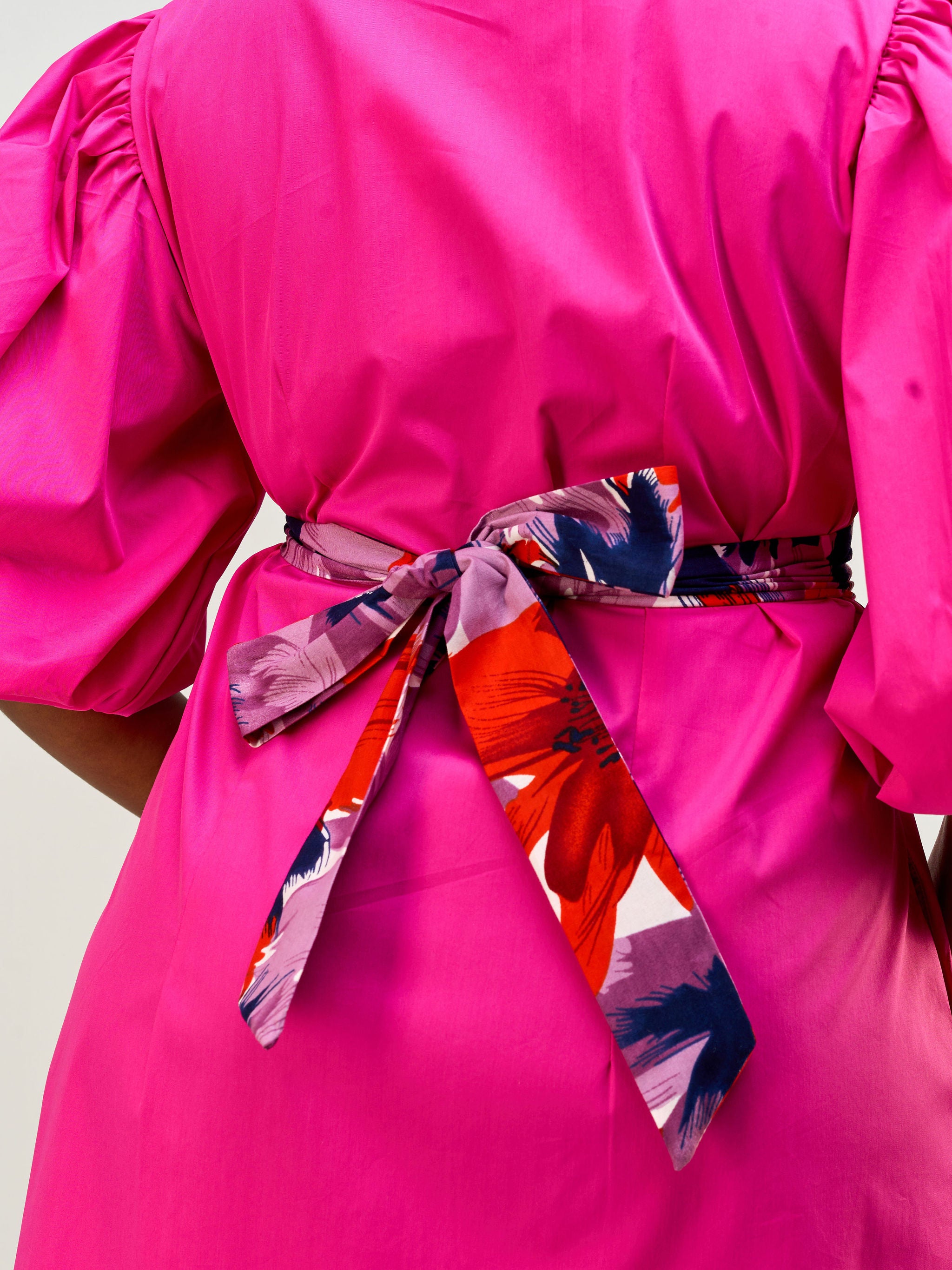 Vivo Safari Bubble Sleeve Tent Dress - Pink